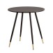 Esstisch >WL6.873< in Marmor-Optik Schwarz, Holzwerkstoff - 76x75cm (HxT)