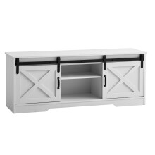 Lowboard >WL6.879< in Weiß, Holzwerkstoff - 150x60x40cm (BxHxT)