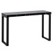 Konsolentisch >WL6.909< in Marmor-Optik Schwarz - 120x76x40 (BxHxT)