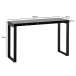 Konsolentisch >WL6.909< in Marmor-Optik Schwarz - 120x76x40 (BxHxT)