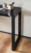 Konsolentisch >WL6.909< in Marmor-Optik Schwarz - 120x76x40 (BxHxT)