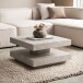 Couchtisch >WL6.921< in Stein-Optik, Holzwerkstoff - 60x34x60cm (BxHxT)