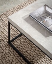 Couchtisch >WL6.931< in Stein-Optik, Holzwerkstoff - 60x38x60cm (BxHxT)