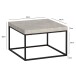 Couchtisch >WL6.931< in Stein-Optik, Holzwerkstoff - 60x38x60cm (BxHxT)