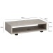 Couchtisch >WL6.934< in Stein-Optik, Holzwerkstoff - 100x25x50cm (BxHxT)