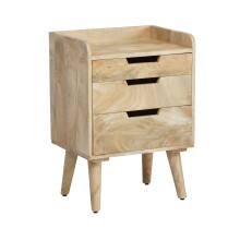 Nachtkommode >WL6.984< in Mango, Massivholz - 45x63x33cm (BxHxT)