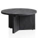 Couchtisch >WL6.985< in Mango Schwarz, Massivholz - 33x60cm (HxD)