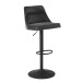 Barhocker >WL6.999< in Grau, Samt - 45x106x51cm (BxHxT)