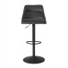 Barhocker >WL6.999< in Grau, Samt - 45x106x51cm (BxHxT)