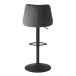 Barhocker >WL6.999< in Grau, Samt - 45x106x51cm (BxHxT)