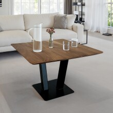 Couchtisch >WL7.012< in Akazie Braun, Massivholz...