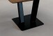 Couchtisch >WL7.012< in Akazie Braun, Massivholz & Metall - 60x40x60cm (BxHxT)