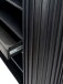 Bücherregal >WL7.013< in Mango Schwarz, Massivholz - 105x122x40cm (BxHxT)