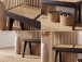 Sitzbank >WL7.015< in Akazie Schwarz & Wiener Geflecht - 120x48x38 (BxHxT)