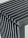 Sitzbank Akazie Massivholz 120 cm Schwarz Garderobenbank Flurbank