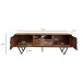 Lowboard >WL7.023< in Sheesham, Massivholz & MEtall - 160x56x35cm (BxHxT)