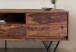 Lowboard >WL7.023< in Sheesham, Massivholz & MEtall - 160x56x35cm (BxHxT)