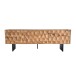 Lowboard >WL7.024< in Akazie, Massivholz & Metall - 160x56x37cm (BxHxT)