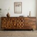 Sideboard >WL7.029< in Sheesham, Massivholz - 175x70x40cm (BxHxT)