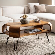 Couchtisch >WL7.037< in Sheesham, Massivholz -...