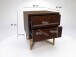 Nachtkommode >WL7.039< in Akazie, Massivholz - 45x57x40cm (BxHxT)