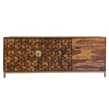 Sideboard >WL7.040< in Sheesham, Massivholz - 180x70x40cm (BxHxT)