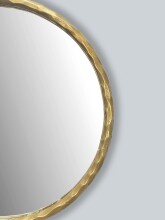 Spiegel >WL7.103< in Gold, Metall / Spiegel - 60x4x60cm (HxTxD)