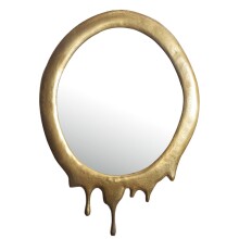 Spiegel >WL7.106< in Gold, Aluminium / Spiegel - 50x71x3cm (BxHxT)