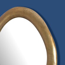 Spiegel >WL7.106< in Gold, Aluminium / Spiegel - 50x71x3cm (BxHxT)