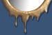 Spiegel >WL7.106< in Gold, Aluminium / Spiegel - 50x71x3cm (BxHxT)