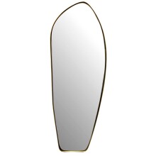 Spiegel >WL7.110< in Gold, Spiegel / Metall - 33x90x3cm (BxHxT)