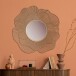 Spiegel >WL7.122< in Gold, Spiegel / Metall - 77x77x3cm (BxHxT)