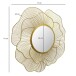 Spiegel >WL7.122< in Gold, Spiegel / Metall - 77x77x3cm (BxHxT)