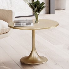 Beistelltisch >WL7.132< in Gold, Aluminium - 47x60cm (HxD)
