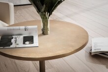 Beistelltisch >WL7.132< in Gold, Aluminium - 47x60cm (HxD)