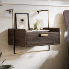 Nachtkonsole >WL7.159< hängend, Mango / gold,...