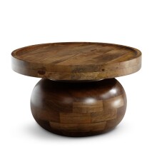Couchtisch >WL7.161< in Mango, Massivholz - 30x50cm (HxD)