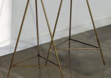 Blumentopf >WL7.171< (2-teilig) in Gold, Metall - 89x32cm (HxD)