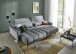 Big-Sofa >Wolve< 2x elektr. Verstellung, Aragon 93 mittelgrau - 280x108x118cm (BxHxT)