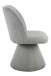 Esszimmerstuhl >BARI II S< (2er-Set) in Grau, 360° drehbar - 54x85x63cm (BxHxT)