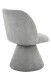 Esszimmerstuhl >BARI II S< (2er-Set) in Grau, 360° drehbar - 54x85x63cm (BxHxT)