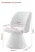 Esszimmerstuhl >BARI II S< (2er-Set) in Grau, 360° drehbar - 54x85x63cm (BxHxT)