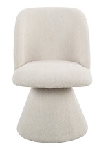 Esszimmerstuhl >BARI II S< (2er-Set) in Beige, 360° drehbar - 54x85x63cm (BxHxT)