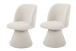 Esszimmerstuhl >BARI II S< (2er-Set) in Beige, 360° drehbar - 54x85x63cm (BxHxT)