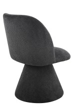 Esszimmerstuhl >BARI II S< (2er-Set) in Anthrazit, 360° drehbar - 54x85x63cm (BxHxT)