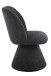 Esszimmerstuhl >BARI II S< (2er-Set) in Anthrazit, 360° drehbar - 54x85x63cm (BxHxT)