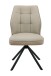 Esszimmerstuhl >BRAGA S< (2er-Set) drehbar, Leder Cappuccino - 51x90x68 (BxHxT)