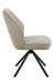 Esszimmerstuhl >BRAGA S< (2er-Set) drehbar, Leder Cappuccino - 51x90x68 (BxHxT)