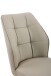 Esszimmerstuhl >BRAGA S< (2er-Set) drehbar, Leder Cappuccino - 51x90x68 (BxHxT)