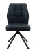 Esszimmerstuhl >BRAGA S< (2er-Set) drehbar, Leder Schwarz - 51x90x68 (BxHxT)